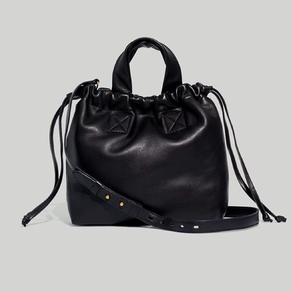 Madewell Piazza Crossbody Bag- Black Leather NWOT